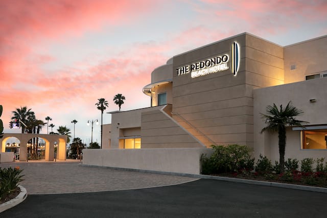 Hotel Exterior At Dusk