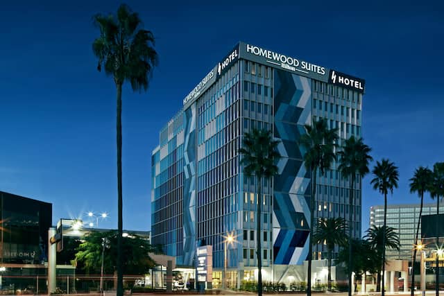 Hotel Building Exterior at Night