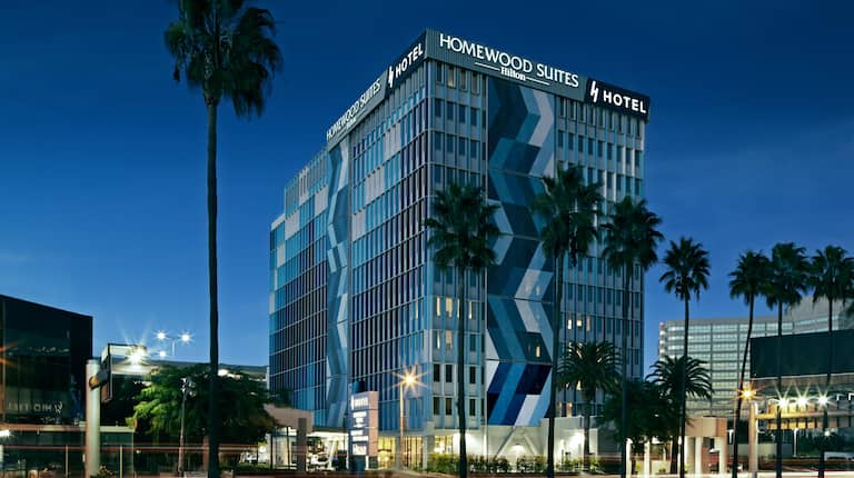 Hotel Building Exterior at Night