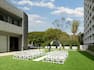 event space lawn with wedding ceremony setup
