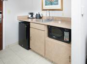 Wet Bar with Sink, Coffee Maker, Minifridge, and Microwave