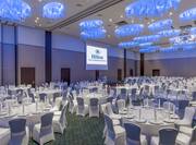 Ballroom Dining Area with Projector Screen