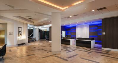Large Lobby with View of Reception Desk Area 