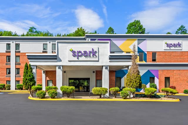 daytime exterior with front of building