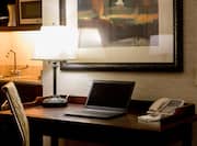 Guest Suite Work Desk with Laptop