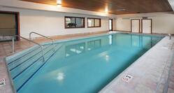 Indoor pool with room entrance
