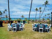 Mamahunes Lawn Setup for an Event with Ocean Views