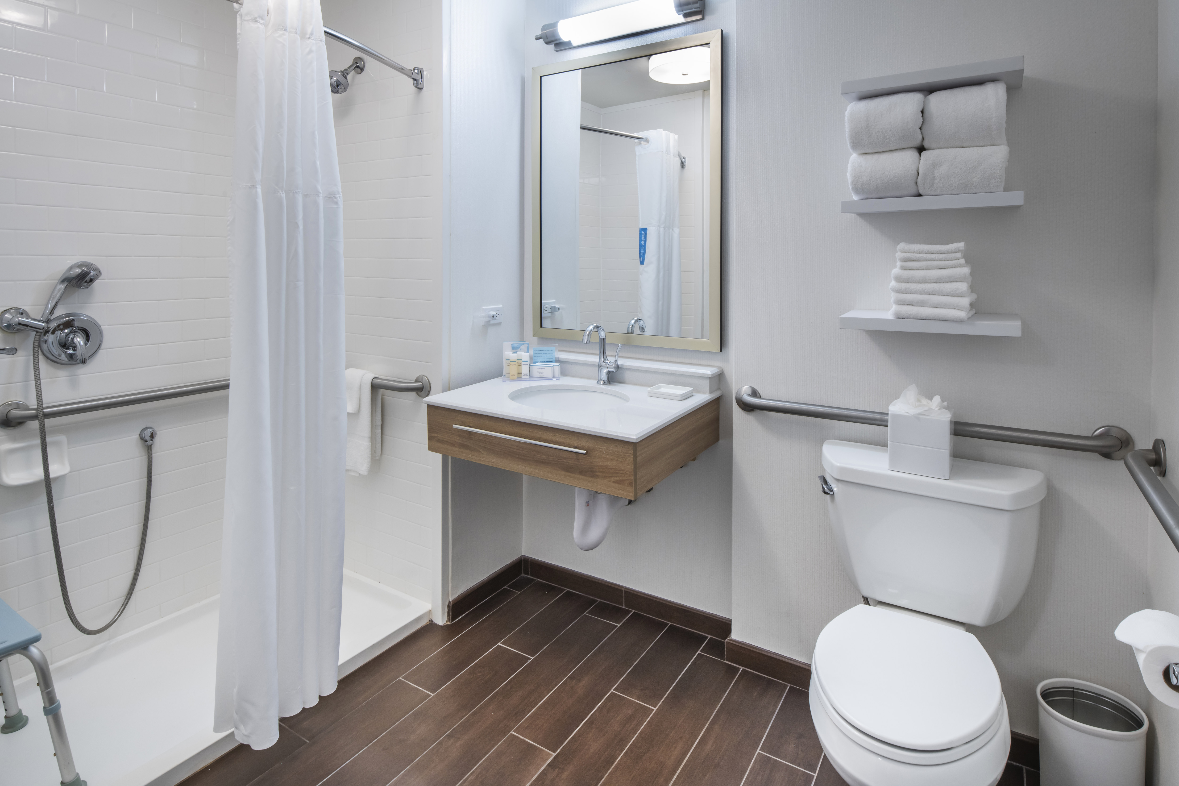 Accessible Roll-in Shower and Bathroom