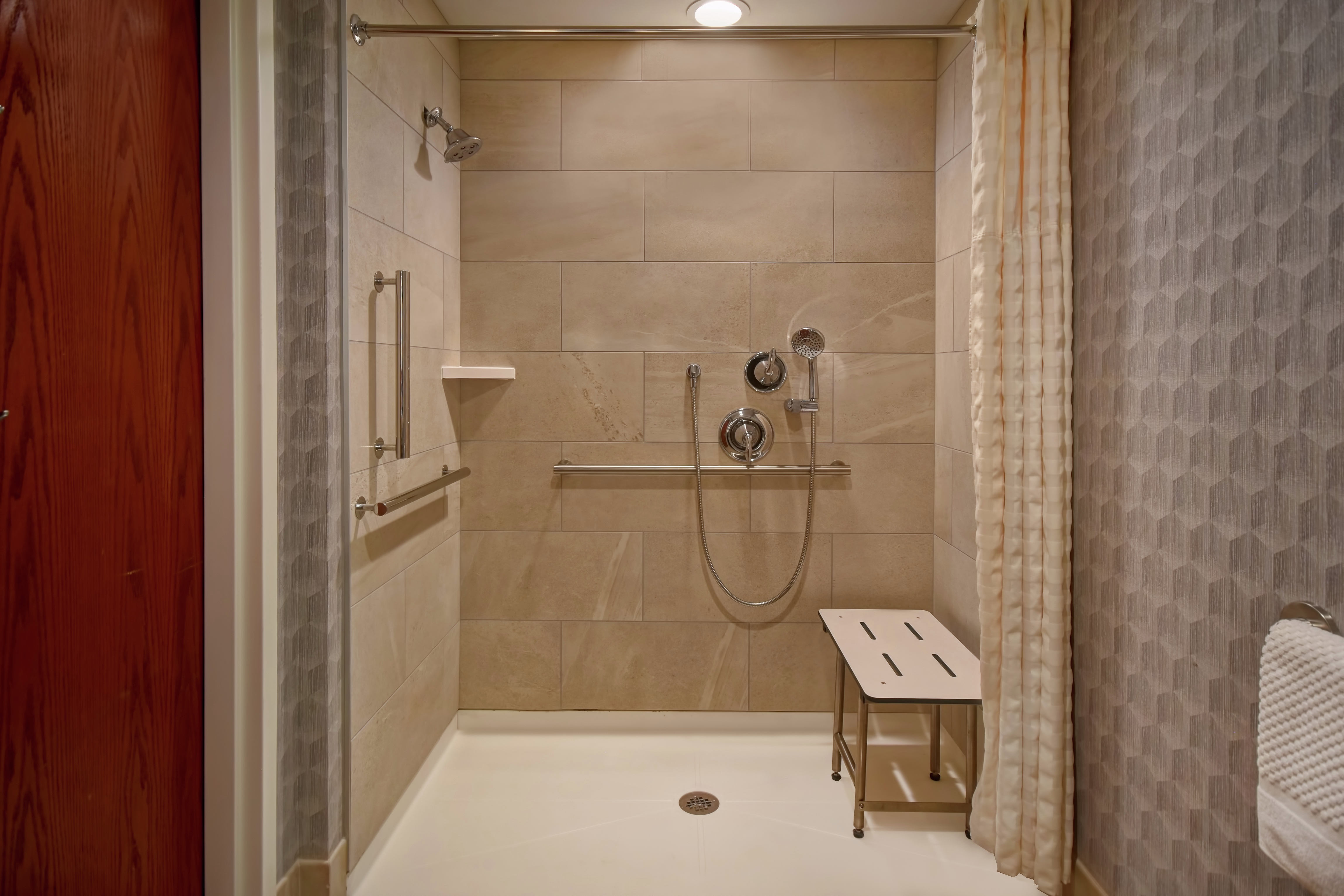 Accessible Bathroom with Roll-In Shower