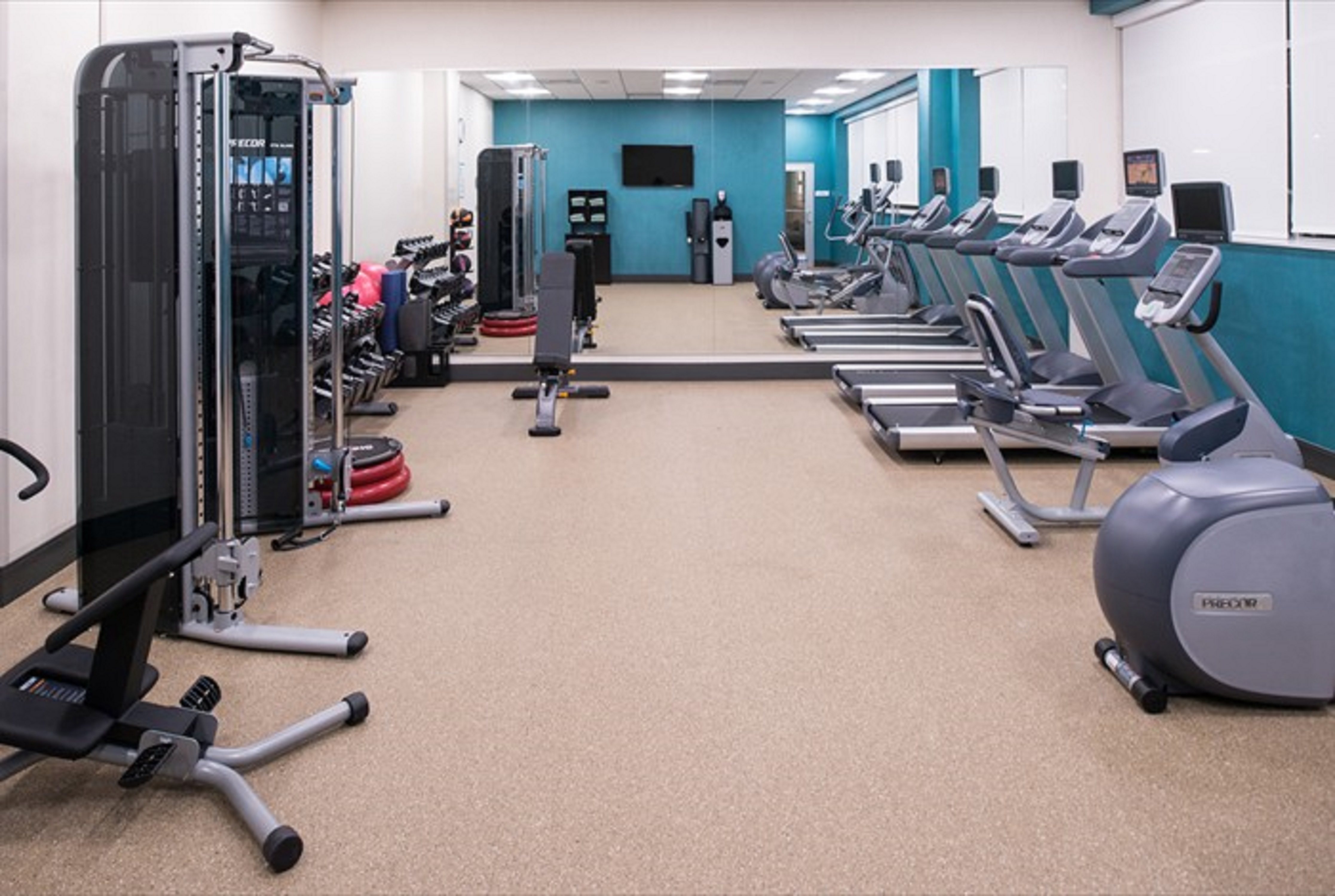 Fitness Center with Treadmills, Cross-Trainer and Weight Machine