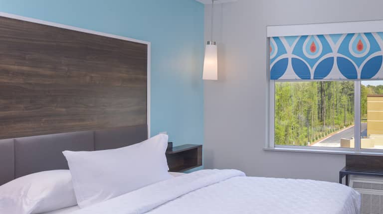 King Guest Bedroom with Large Window