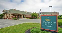 Hotel Exterior and Homewood Suites Sign