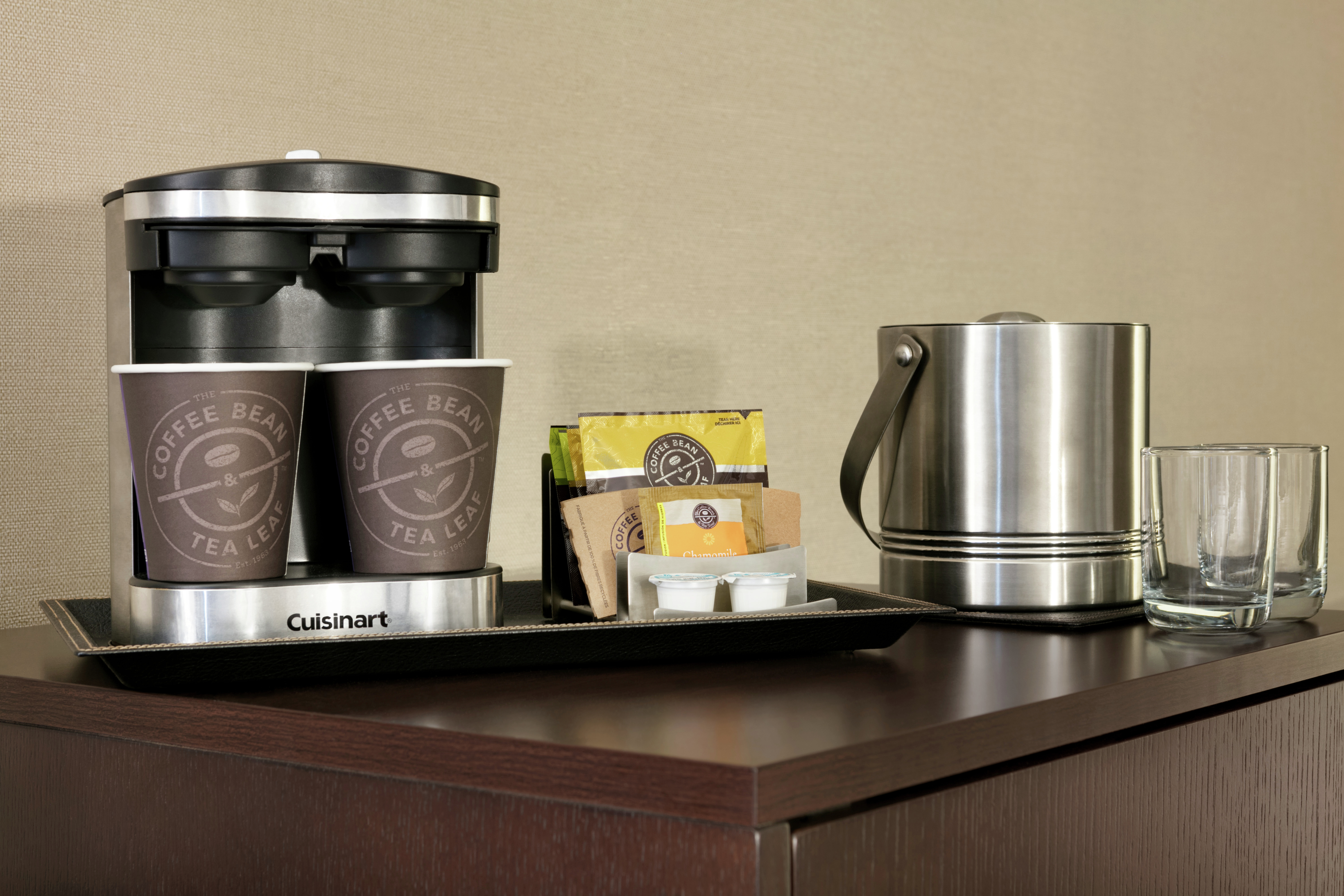 Coffee and Tea Supplies in Guest Room