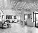 indoor rooftop lounge