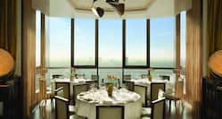 Galvin at the Windows Restaurant with tables and window view