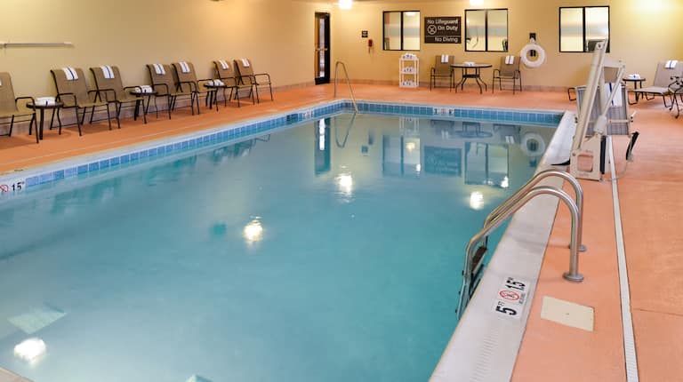 Indoor Swimming Pool with Chairs