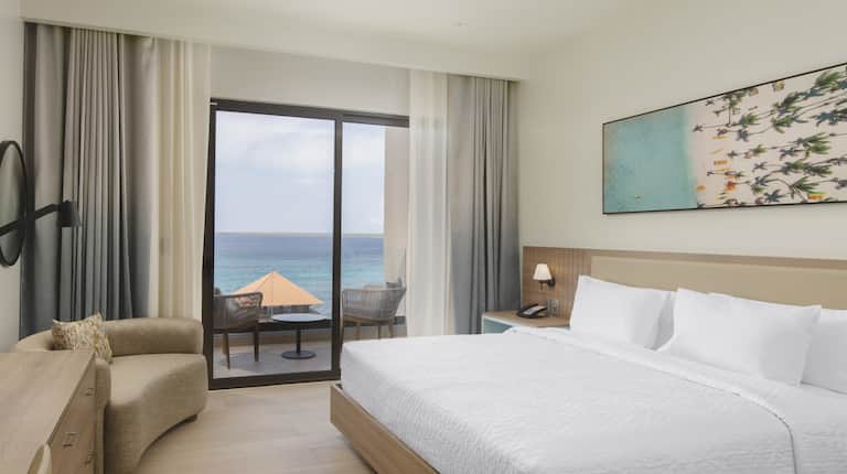 King Bed With Ocean Front View