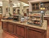 Hotel Breakfast Buffet with Baked Goods