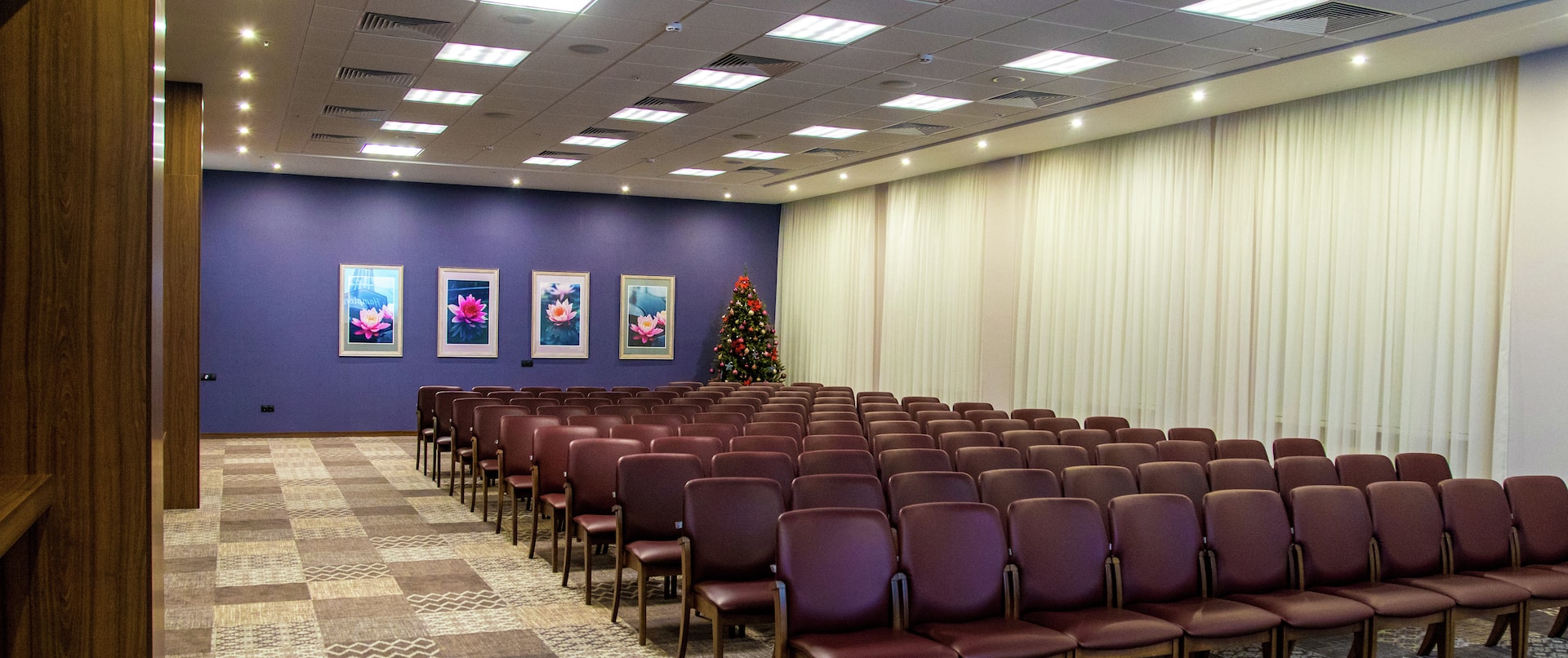 Chairs in Theater Style Setup in Meeting Room