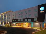 Exterior View of Tru Hotel at Night
