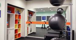 Exercise Balls in Fitness Center