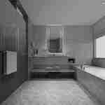 Baie pentru oaspeți cu cadă