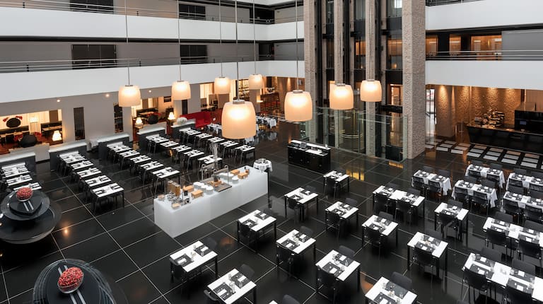 Event Set Up In Lobby Atrium