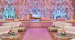 Event Space for Wedding with Couches and Stage