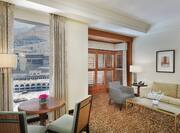 Living Room in Suite with Partial Kaaba View