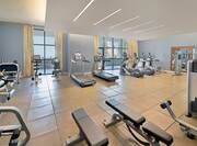 Fitness Center with Treadmills, Weight Benches and Cross-Trainers