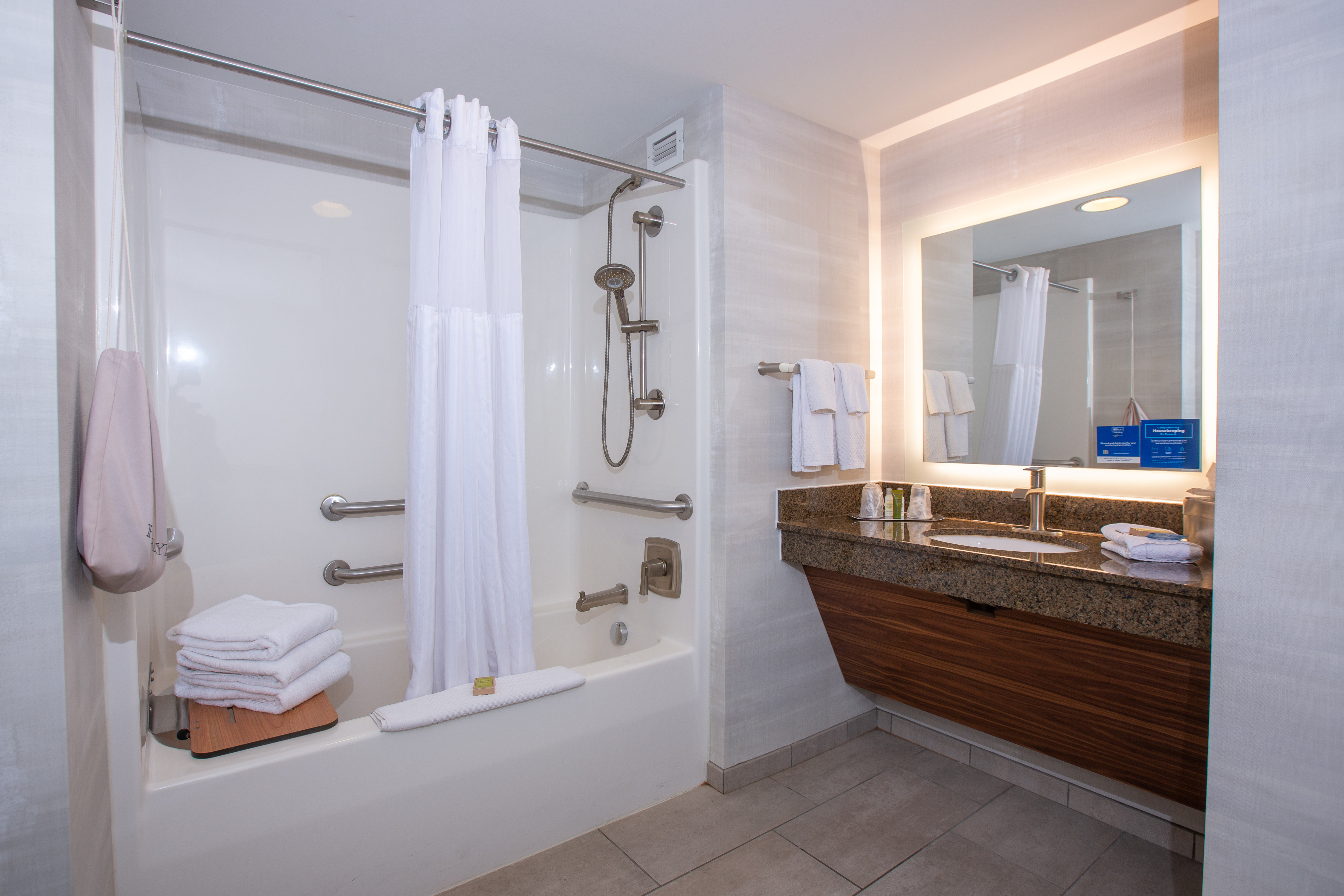 Accessible Bathroom with Tub and Shower