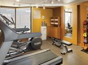 Fitness Center with Treadmill, Cross-Trainer and Weight Bench