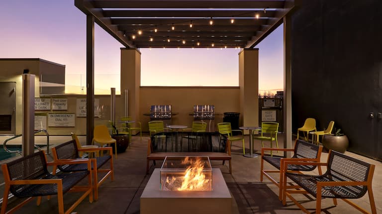 Patio With Grills & Firepit