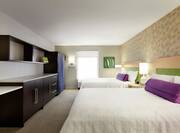 Two Queen Beds and Storage in Suite