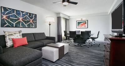 Suite Living Area with Sofa and Conference Table