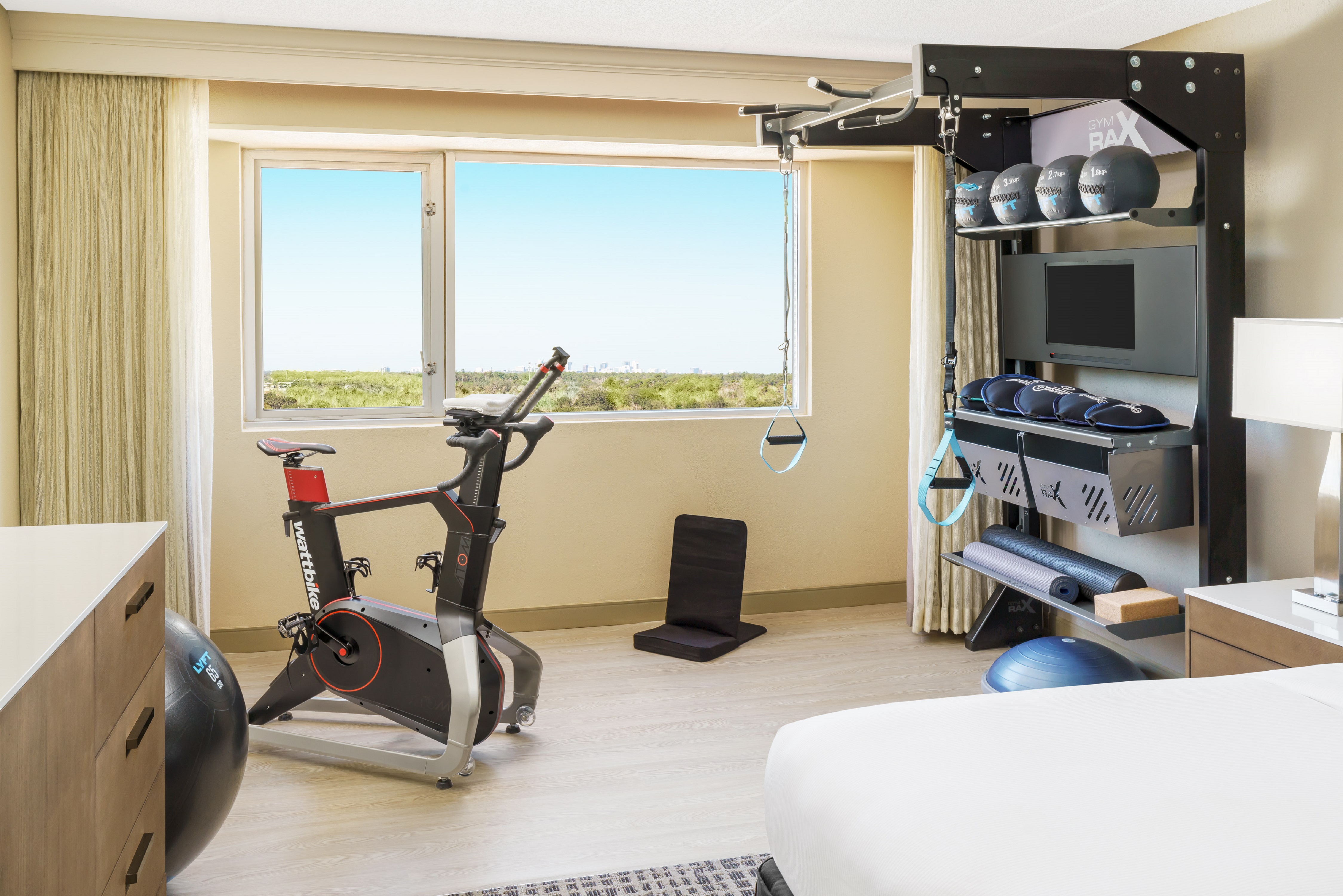Guestroom with Fitness Equipment