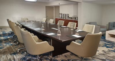 Boardroom with Large Table and Chairs