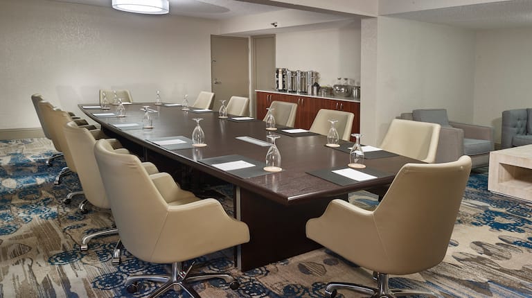 Boardroom with Large Table and Chairs
