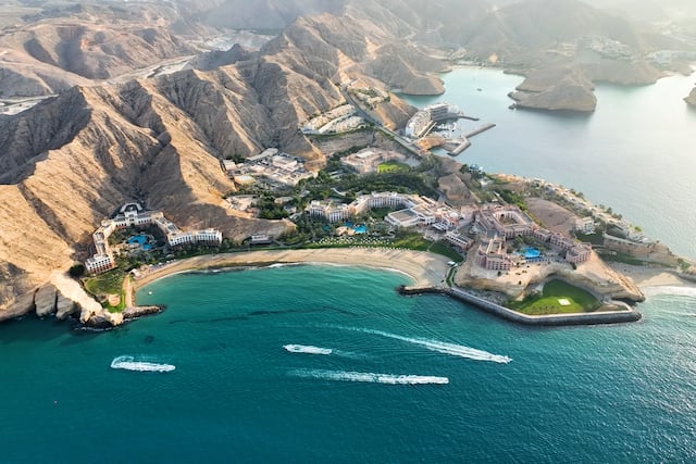 Aerial of Hotel and surrounding waters