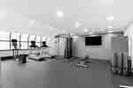 Fitness room with equipment