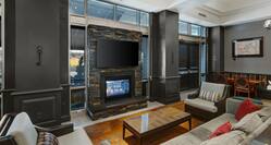Meeting Space with HDTV and Fireplace at THS Club Room