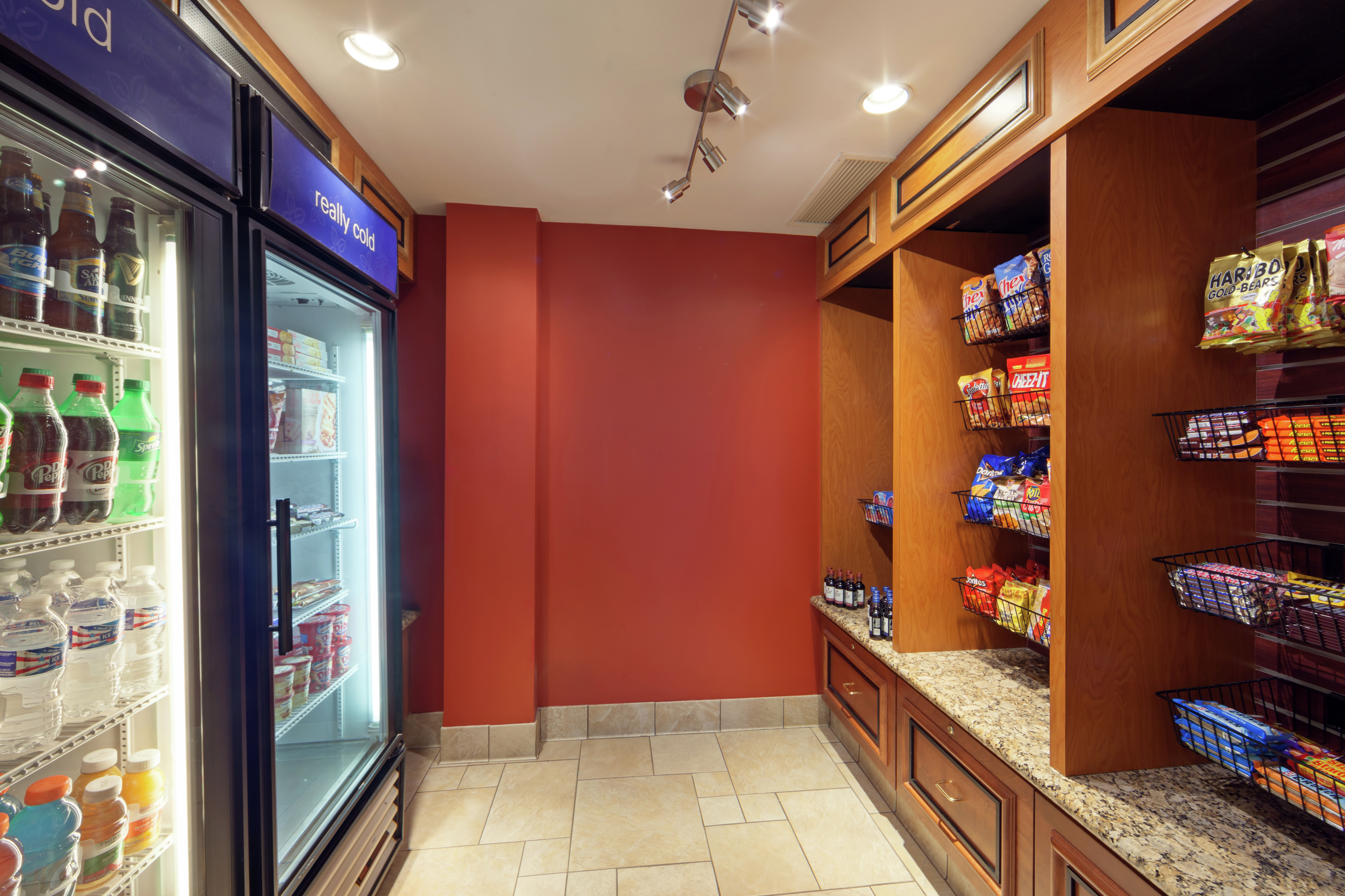 Snacks, Cold Beverages, and Convenience Items Available for Guest Purchase at Pavilion Pantry