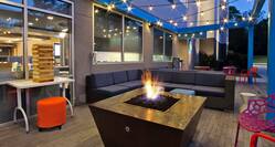 Outside Patio with Seating and Fire Pit