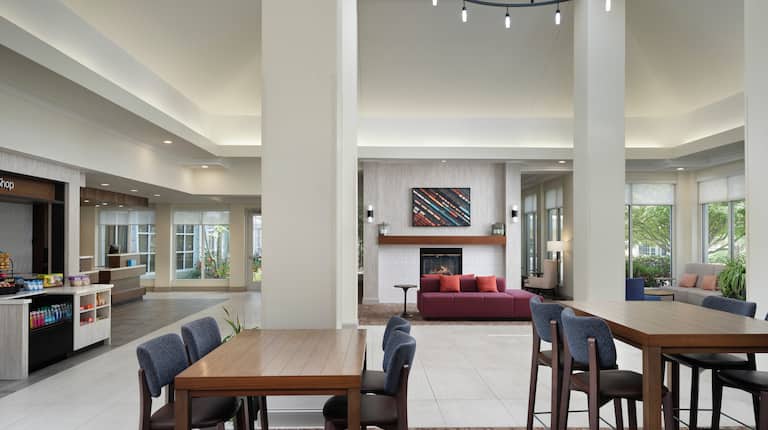 Lobby Area with Large Tables