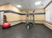 Fitness Center with Weight Machine, Gym Ball and Medicine Ball Rack