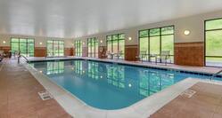 Indoor Pool Area with Large Windows
