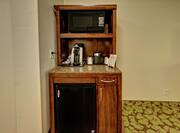 Guest Room Amenities with Mini-fridge, Microwave, and Coffee Maker