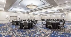 round tables in ballroom
