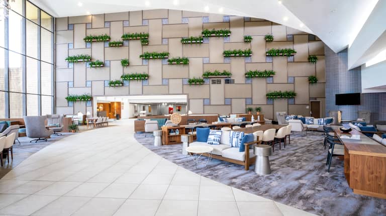 Hotel Lobby Area with Seats