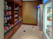Convenience Items, Candy, Chips, Snacks, Frozen Dinners, Cold Beverages, and Fruit Available at Pavilion Pantry